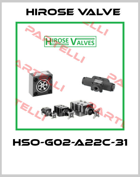 HSO-G02-A22C-31  Hirose Valve