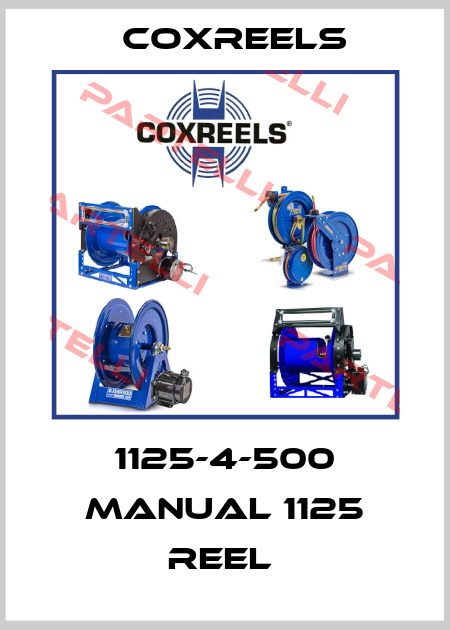 1125-4-500 MANUAL 1125 REEL  Coxreels