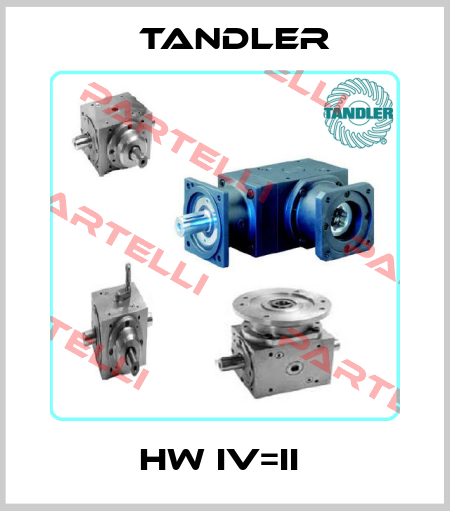 HW IV=II  Tandler