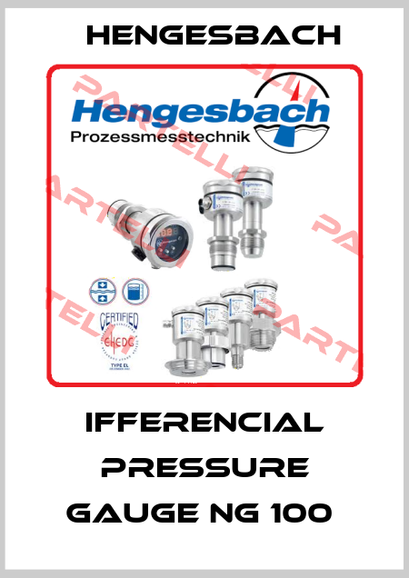 IFFERENCIAL PRESSURE GAUGE NG 100  Hengesbach