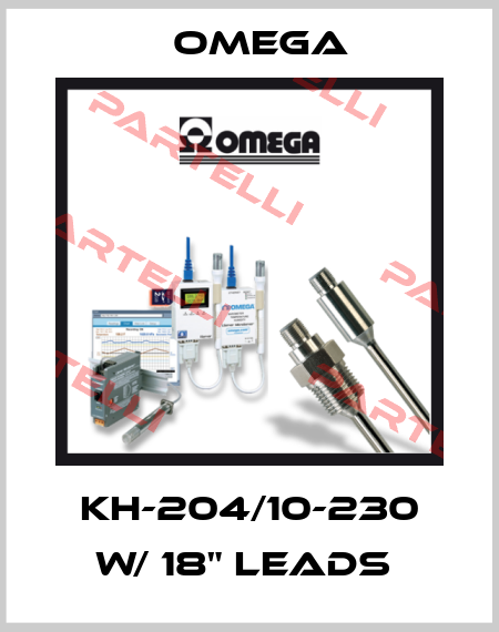 KH-204/10-230 W/ 18" LEADS  Omega