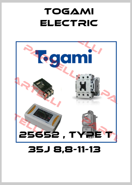 25652 , type T 35J 8,8-11-13  Togami Electric Mfg.  Co., Ltd.