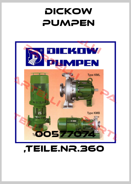 00577074 ,teile.nr.360  Dickow Pump