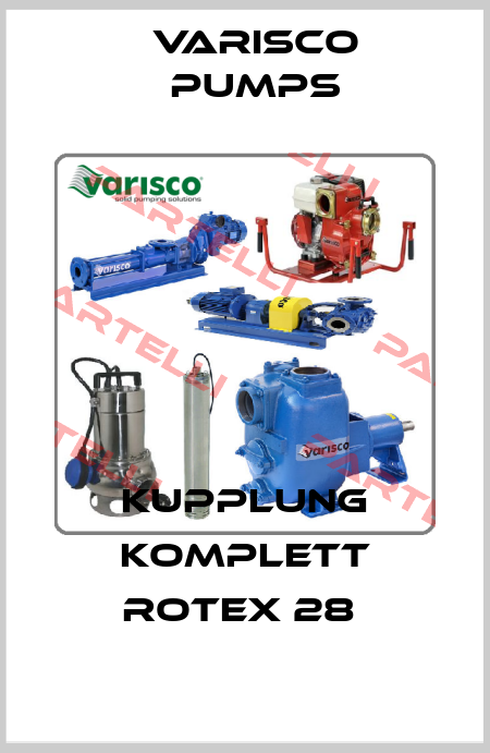 Kupplung komplett Rotex 28  Varisco pumps