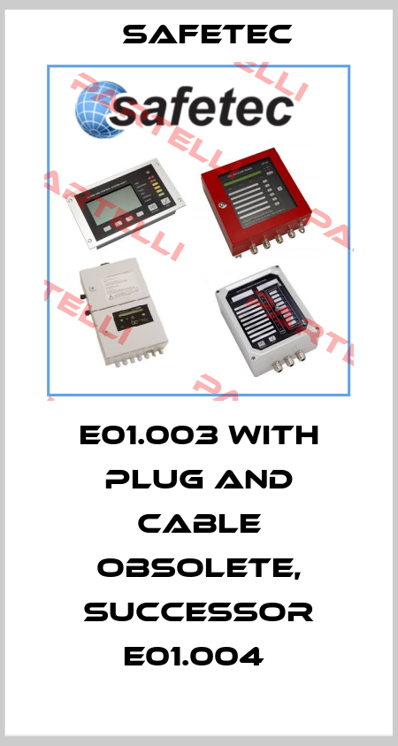 E01.003 with plug and cable obsolete, successor E01.004  Safetec