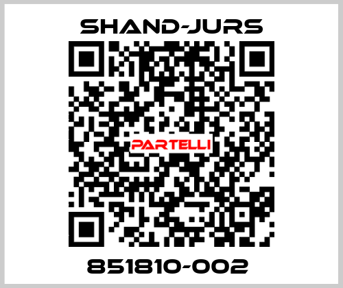 851810-002  Shand-Jurs