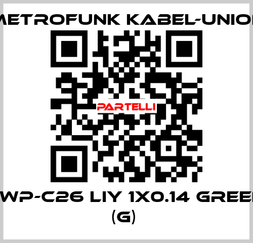 LWP-C26 LIY 1x0.14 green (G)  METROFUNK KABEL-UNION