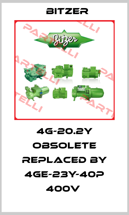 4G-20.2Y obsolete replaced by 4GE-23Y-40P 400V  Bitzer