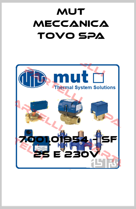 7.001.01954 – SF 25 E 230V  Mut Meccanica Tovo SpA