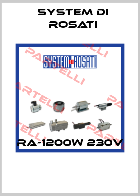 RA-1200W 230V  System di Rosati.