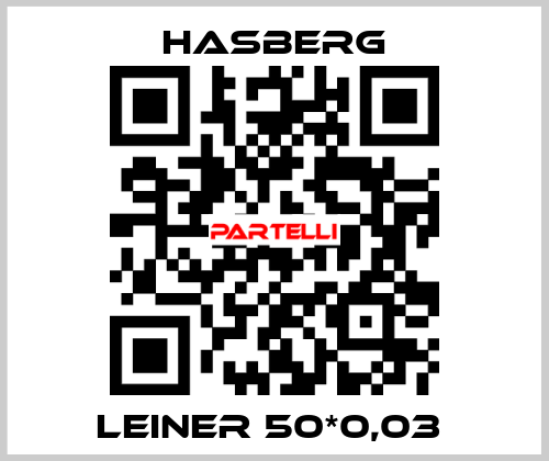 LEINER 50*0,03  Hasberg