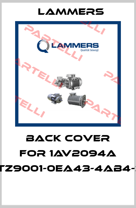 Back cover for 1AV2094A 1TZ9001-0EA43-4AB4-Z  Lammers