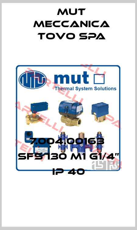 7.004.00163  SFS 130 M1 G1/4” IP 40 Mut Meccanica Tovo SpA