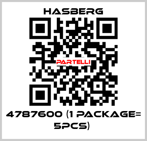 4787600 (1 Package= 5pcs)  Hasberg