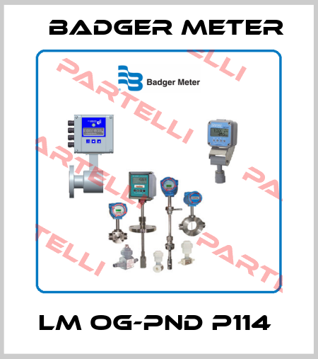 LM OG-PND P114  Badger Meter