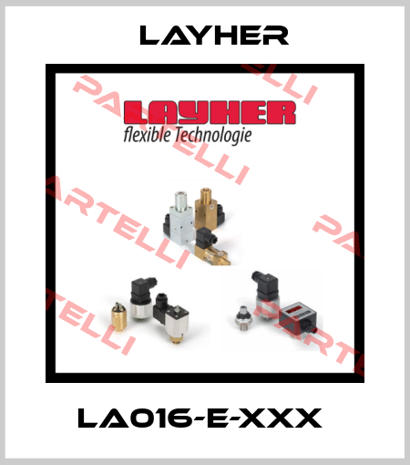 LA016-E-XXX  Layher