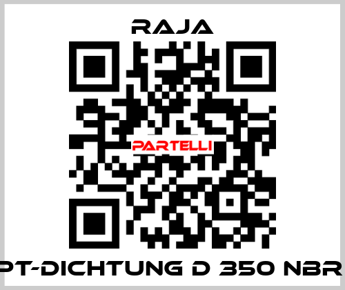 PT-Dichtung D 350 NBR  Raja