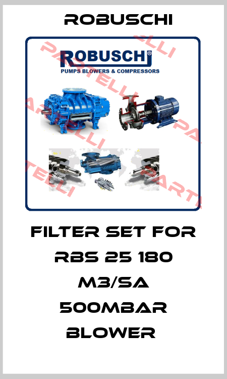Filter set for RBS 25 180 m3/sa 500mBar BLOWER  Robuschi