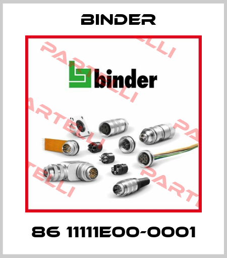 86 11111E00-0001 Binder