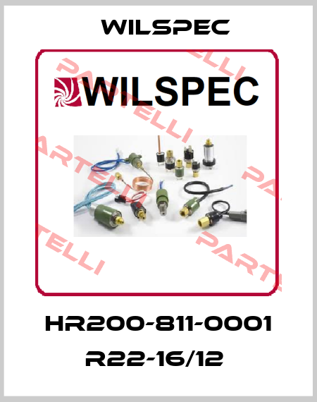 HR200-811-0001 R22-16/12  Wilspec