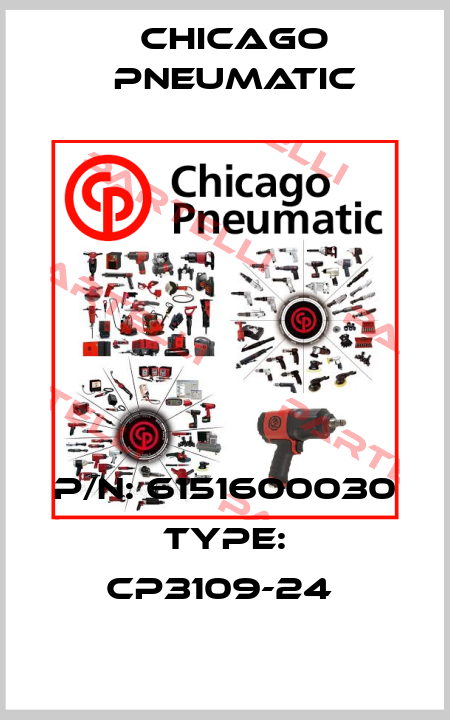 P/N: 6151600030 Type: CP3109-24  Chicago Pneumatic