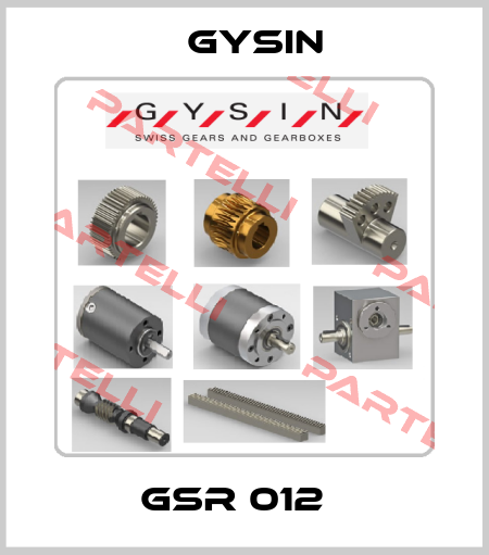 GSR 012   Gysin