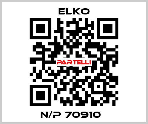 N/P 70910   Elko