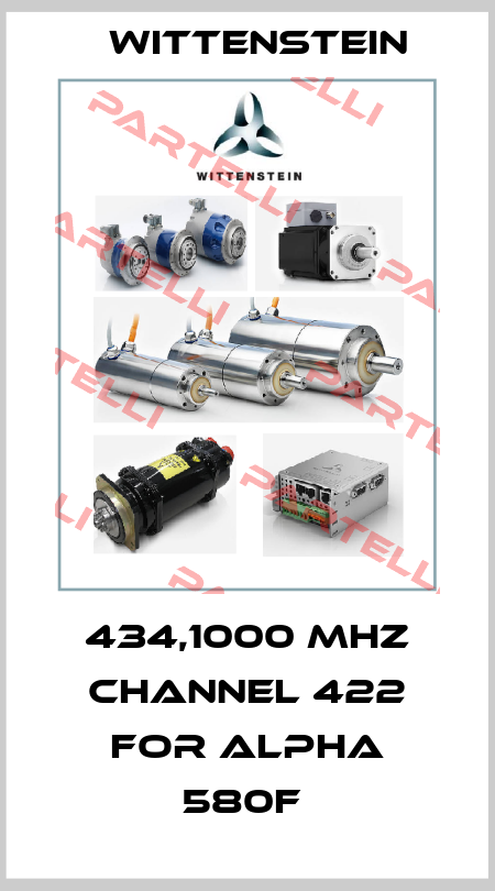 434,1000 MHz channel 422 for ALPHA 580F  Alpha Getriebebau GmbH