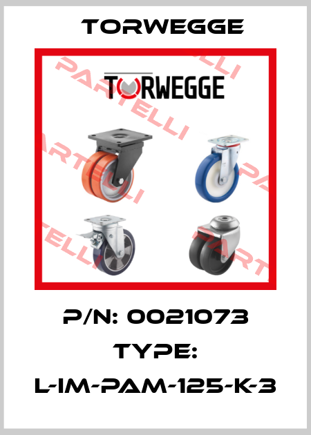 P/N: 0021073 Type: L-IM-PAM-125-K-3 Torwegge