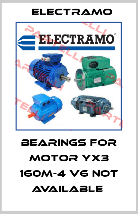 bearings for motor YX3 160M-4 V6 not available  Electramo