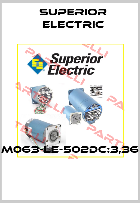 M063-LE-502DC:3,36  Superior Electric