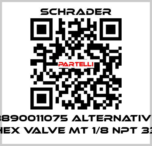 3890011075 alternative HEX VALVE MT 1/8 NPT 33 Schrader