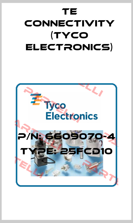 P/N: 6609070-4 Type: 25FCD10 Corcom (TE Connectivity)