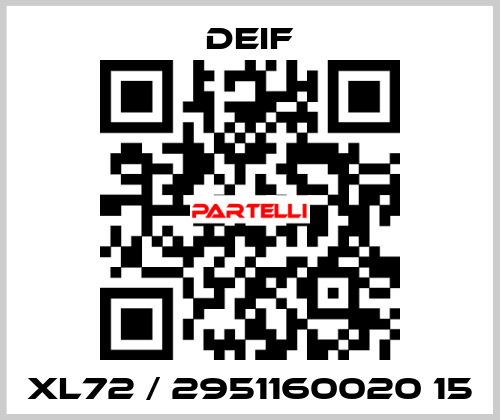 XL72 / 2951160020 15 Deif