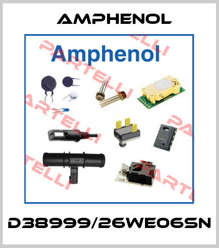 D38999/26WE06SN Amphenol