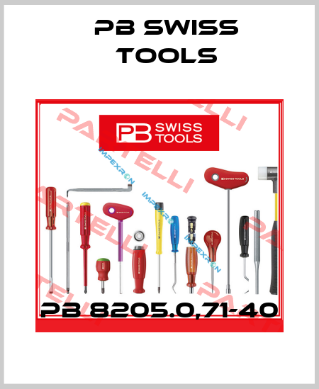 PB 8205.0,71-40 PB Swiss Tools