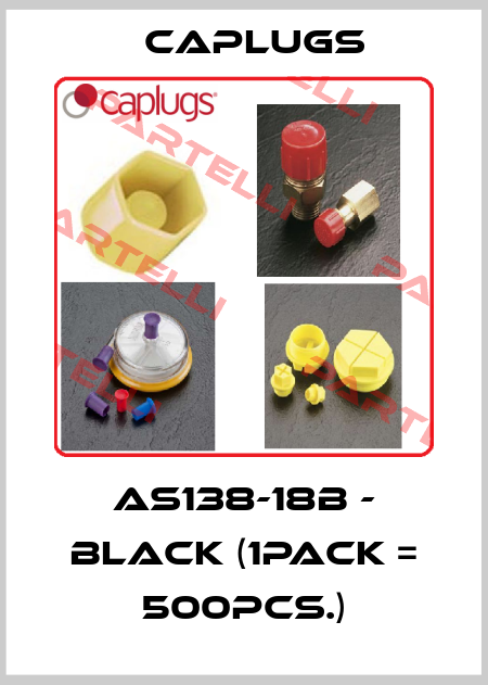 AS138-18B - black (1pack = 500pcs.) CAPLUGS