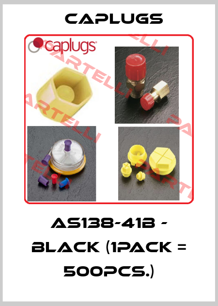 AS138-41B - black (1pack = 500pcs.) CAPLUGS