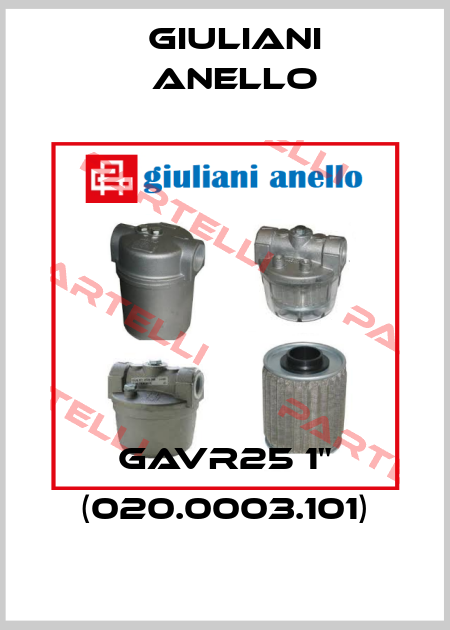 GAVR25 1" (020.0003.101) Giuliani Anello
