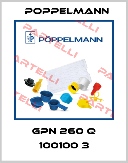 GPN 260 Q 100100 3 Poppelmann