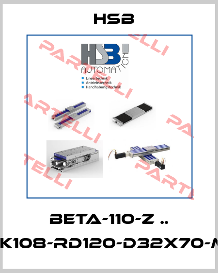 Beta-110-Z .. M6BZ-Z90-TK108-RD120-d32x70-M8-90G-140-1 HSB AUTOMATION