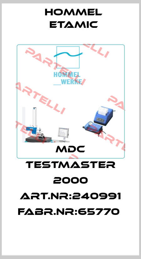 MDC TESTMASTER 2000 ART.NR:240991 FABR.NR:65770  Hommelwerke