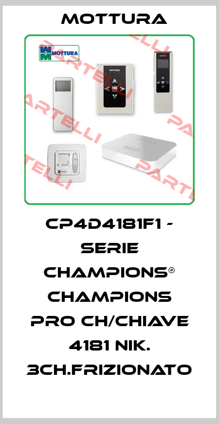 CP4D4181F1 - SERIE CHAMPIONS® CHAMPIONS PRO CH/CHIAVE 4181 NIK. 3CH.FRIZIONATO MOTTURA