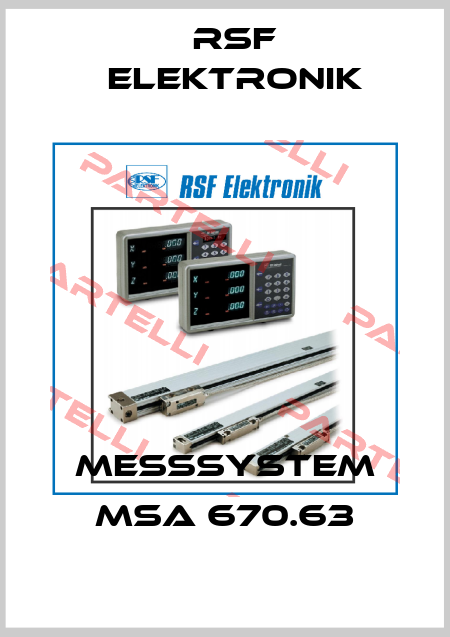 Meßsystem MSA 670.63 Rsf Elektronik