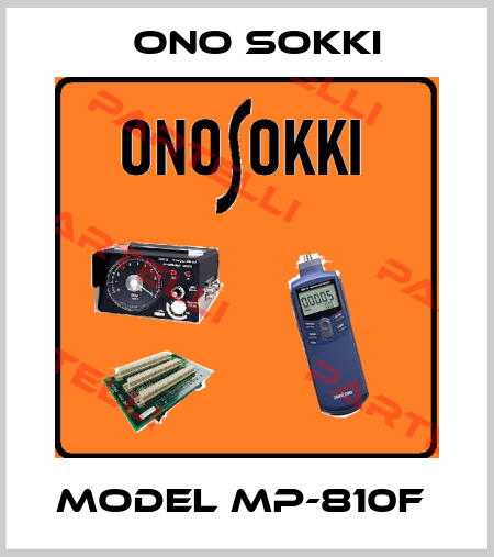 MODEL MP-810F  Ono Sokki