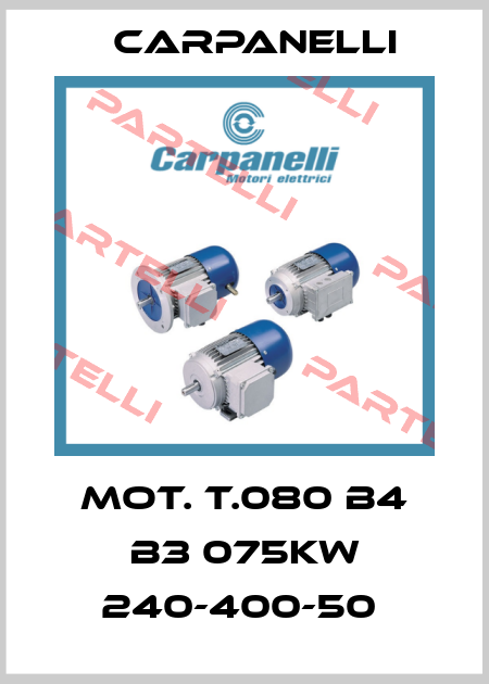 MOT. T.080 B4 B3 075KW 240-400-50  Carpanelli