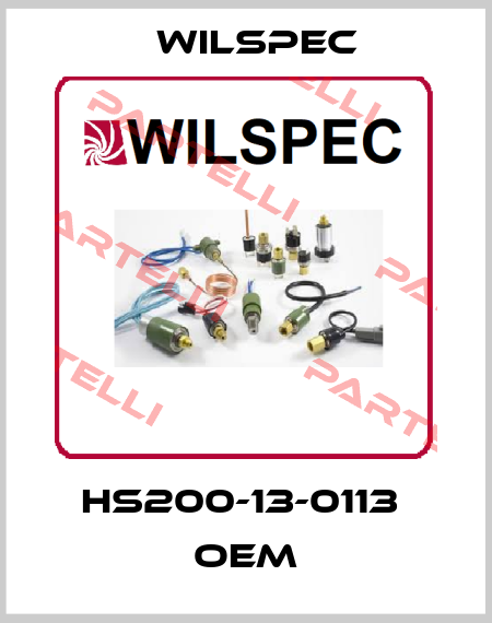 HS200-13-0113  OEM Wilspec
