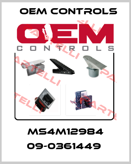 MS4M12984 09-0361449  Oem Controls
