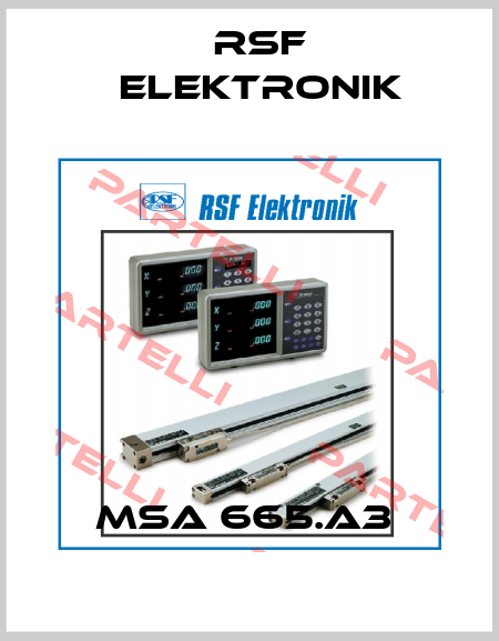 MSA 665.A3  Rsf Elektronik