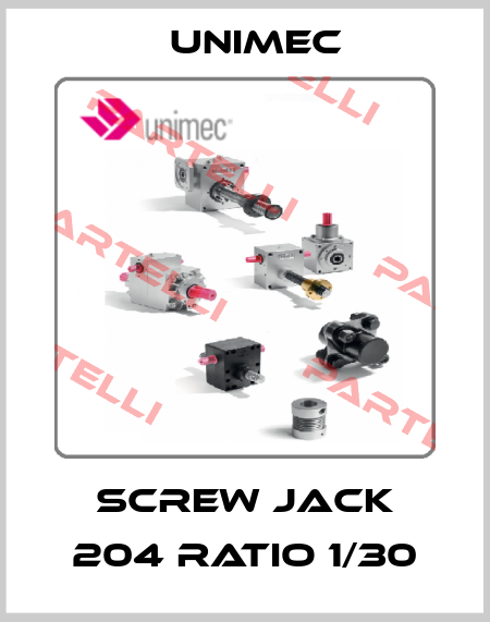 SCREW JACK 204 Ratio 1/30 Unimec